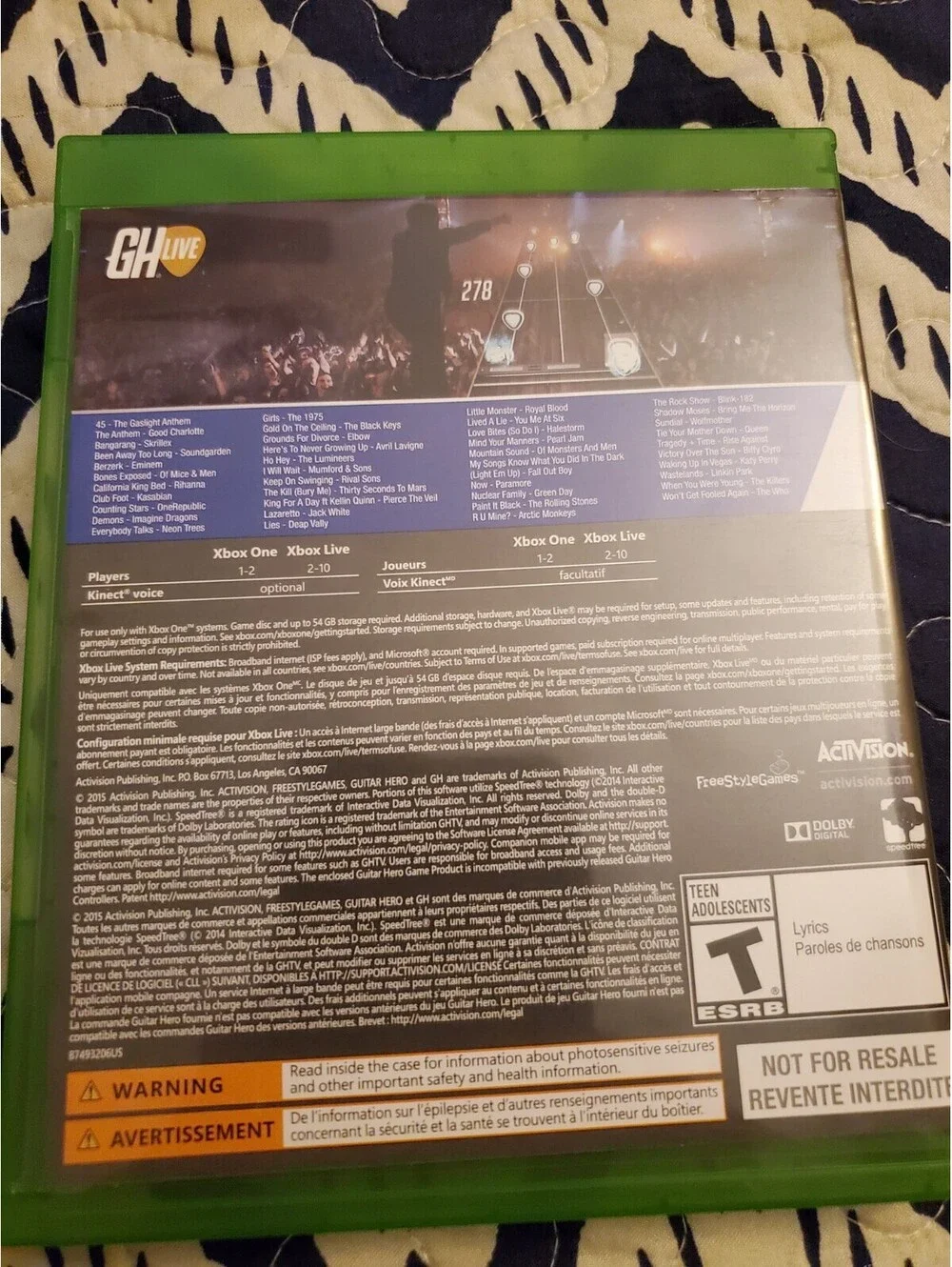 Guitar Hero Live (Xbox One, 2015)